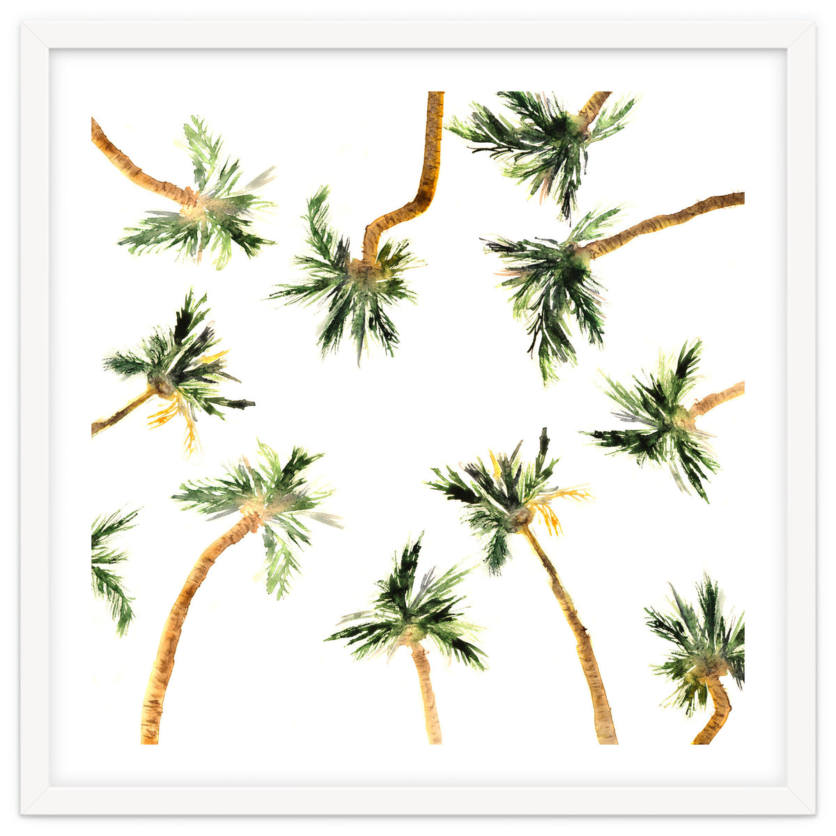 Under the coconut palms || watercolor