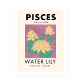 Pisces Birth Flower Water Lily (Print Only) thumbnail