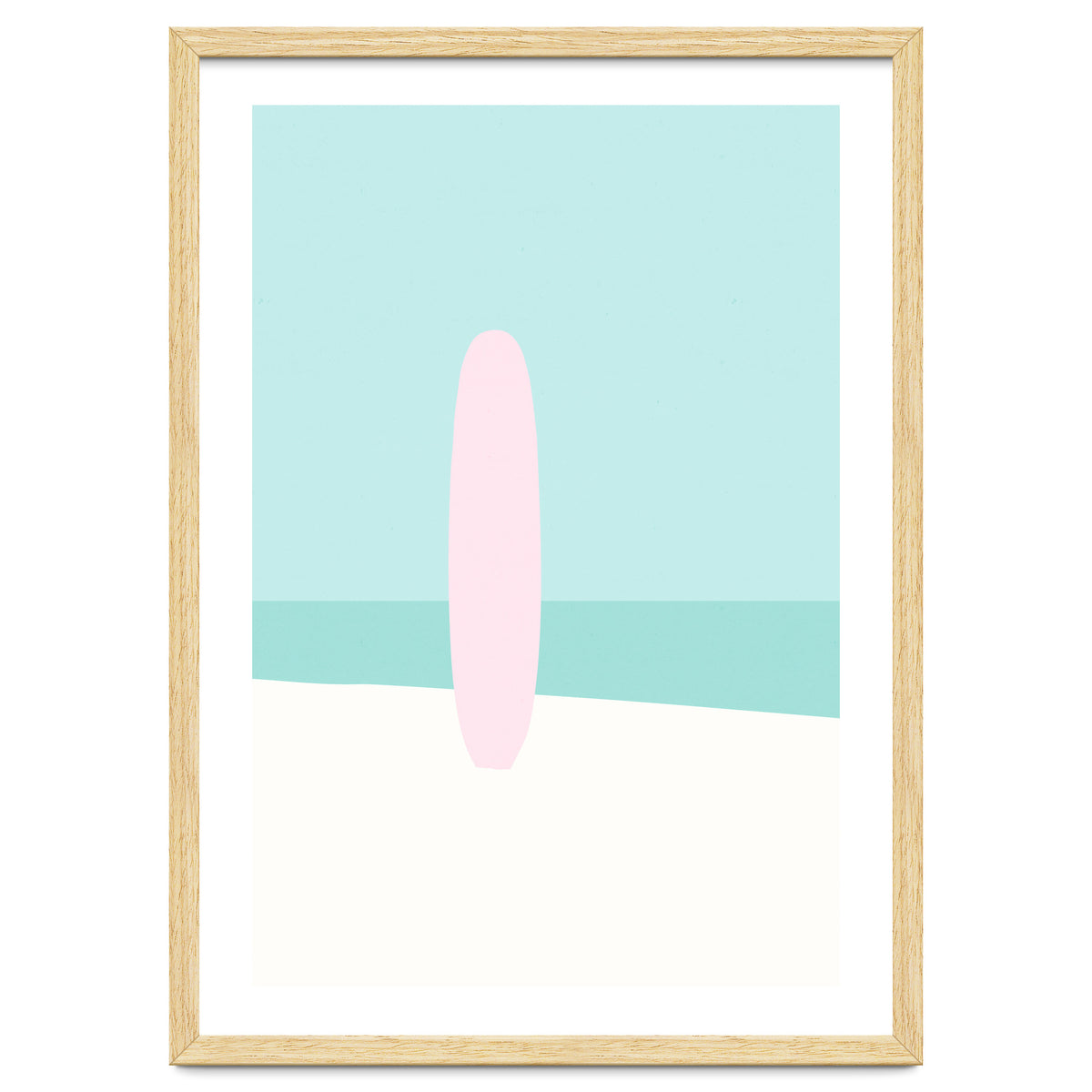 Minimal Surfboard - Turquoise Coast