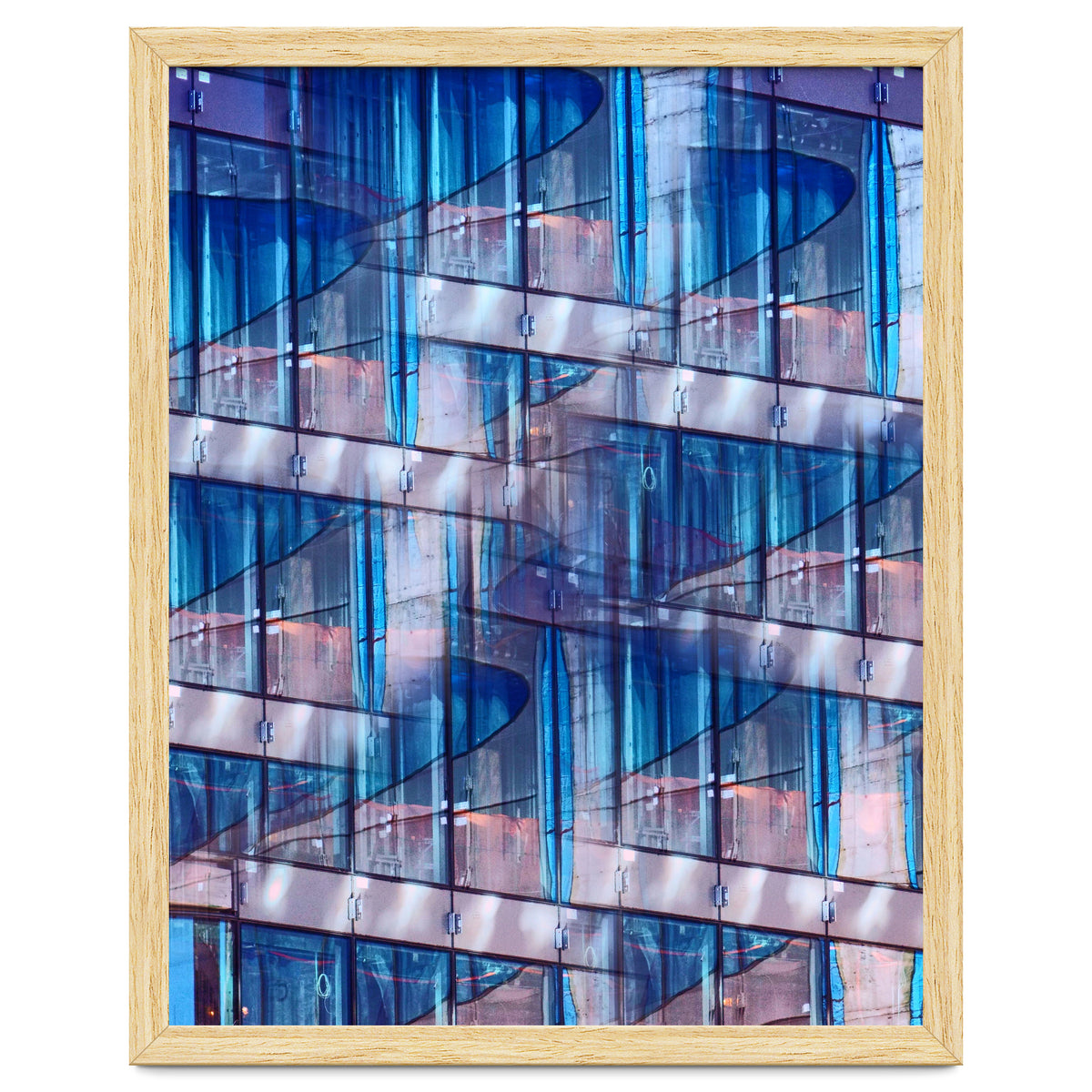 Blue Skyscraper Abstract