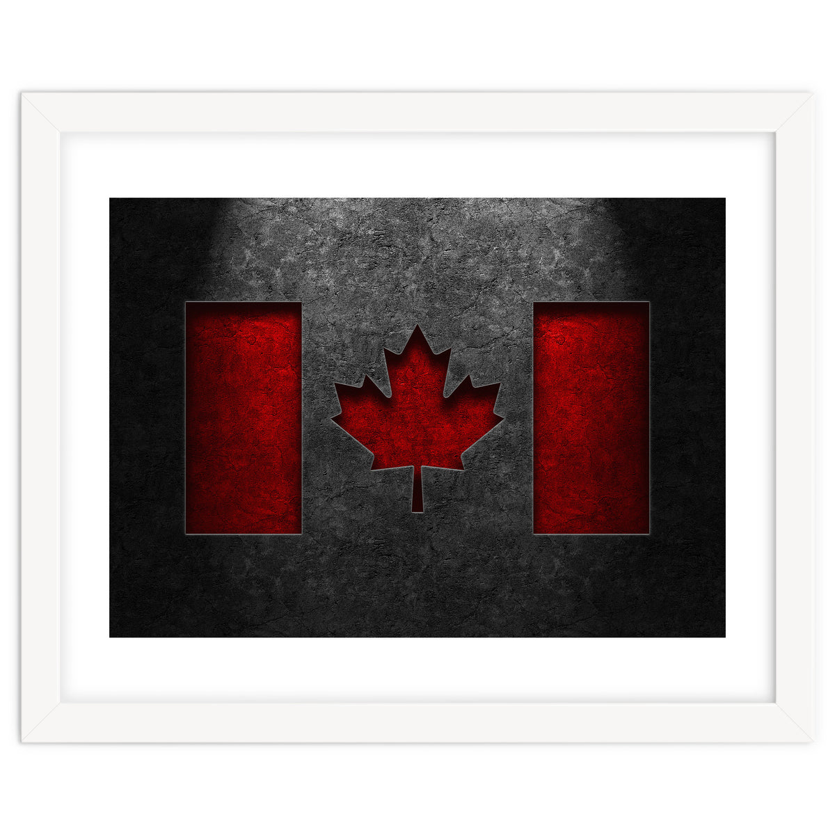 Canadian Flag Stone Texture