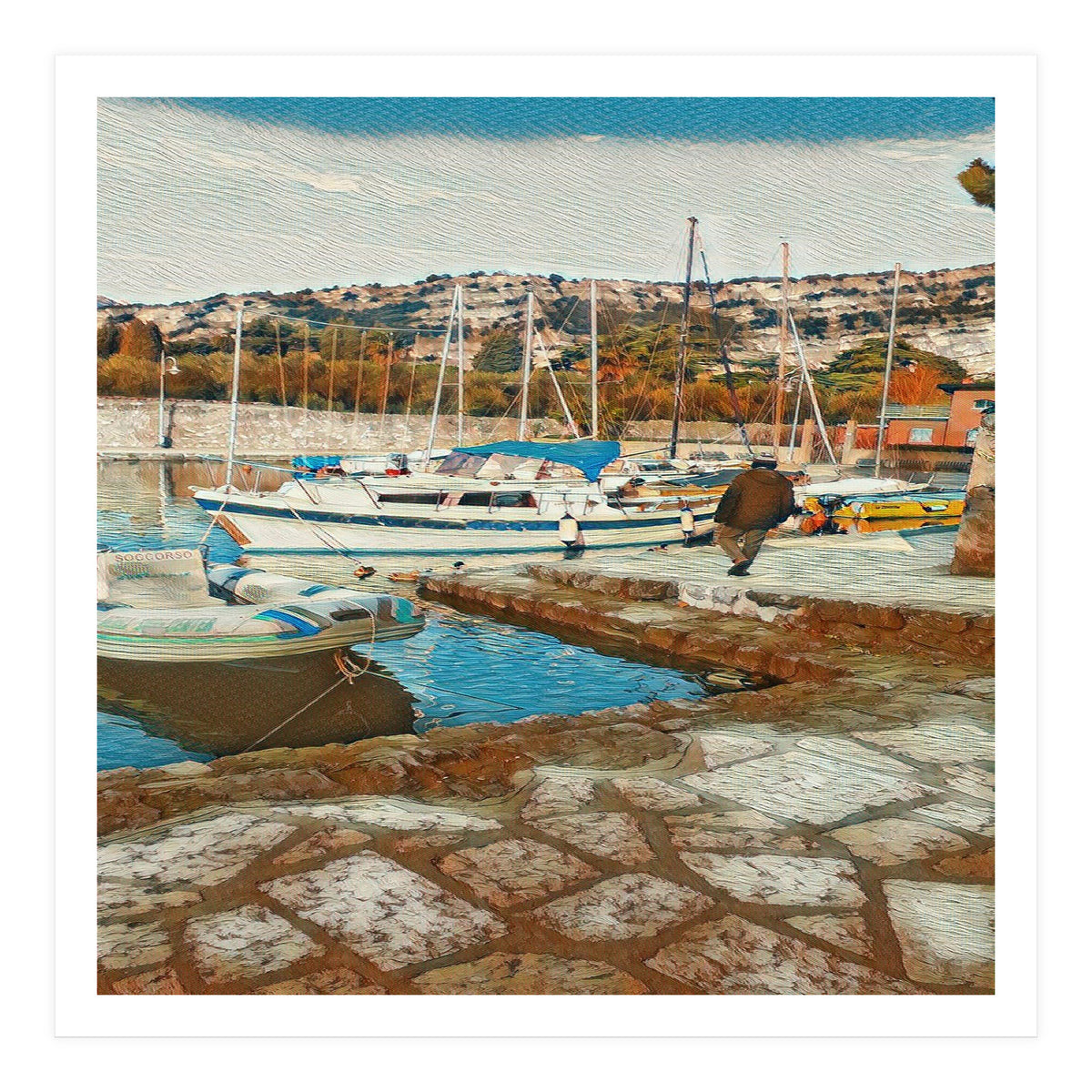 Alone on Gardasee, Italy. (Print Only)