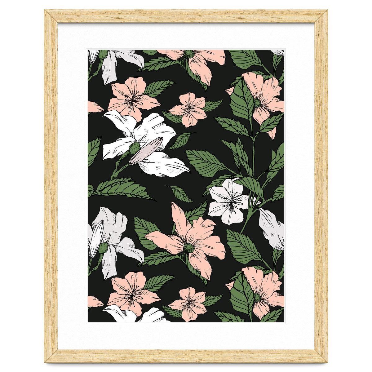 Flowers in the tropical night