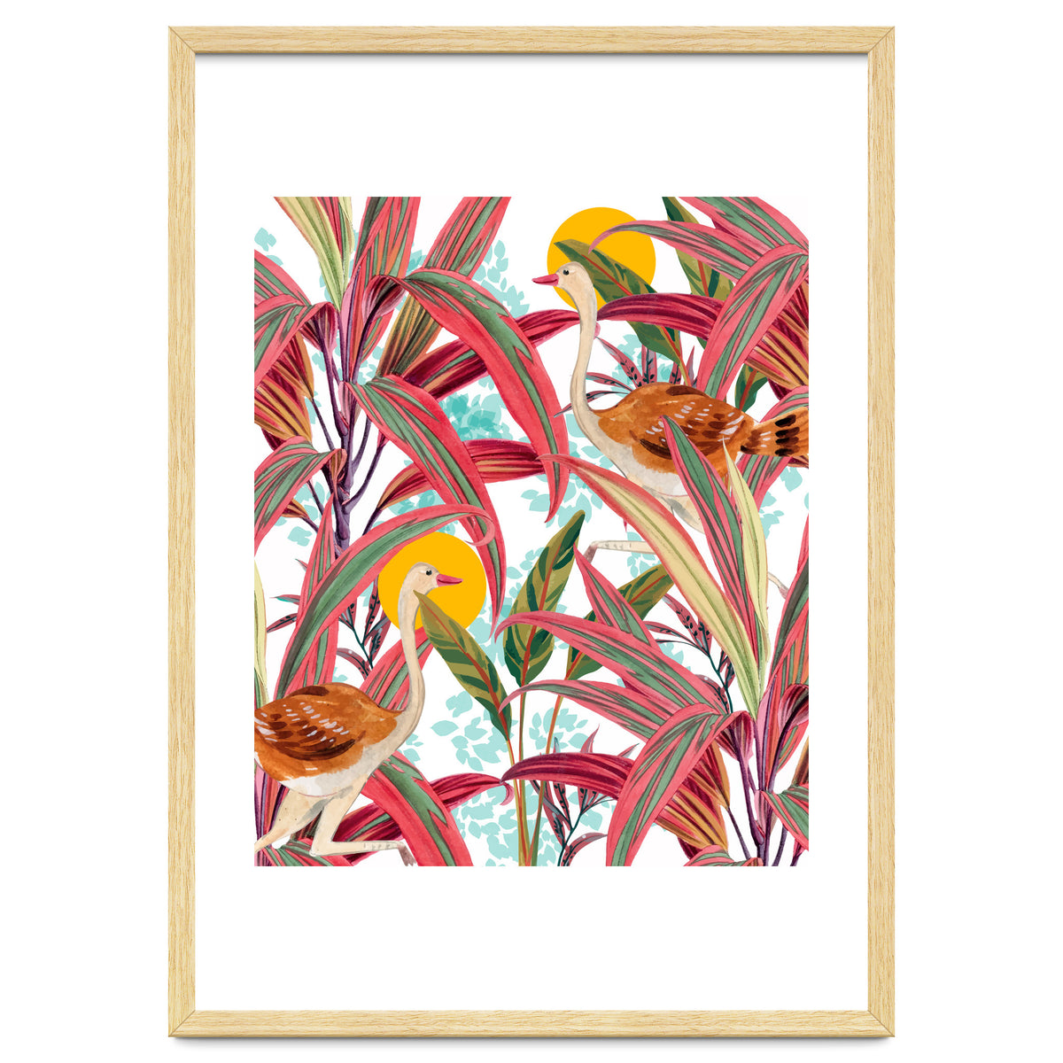 Faith Is The Bird That Feels The Light When The Dawn Is Still Dark, Vintage Botanical Nature Painting Jungle