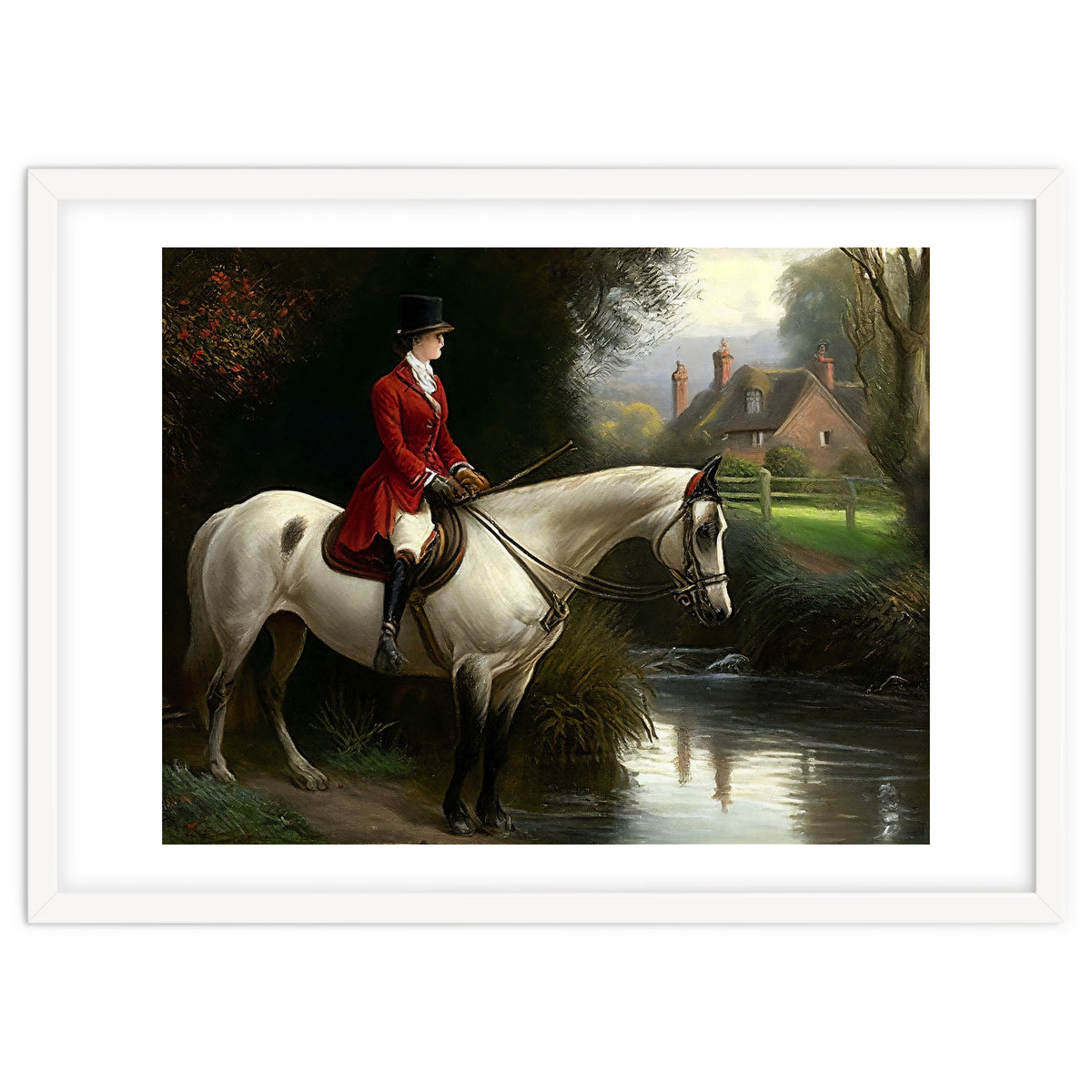 19th Century Countryside Oil Painting