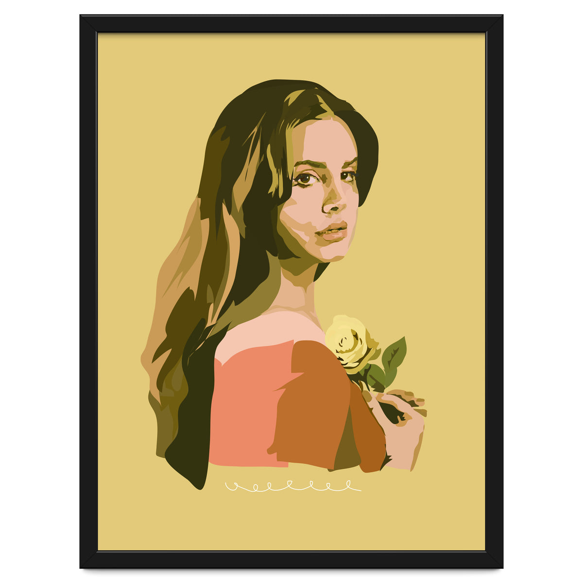 Lana Del Rey With Rose