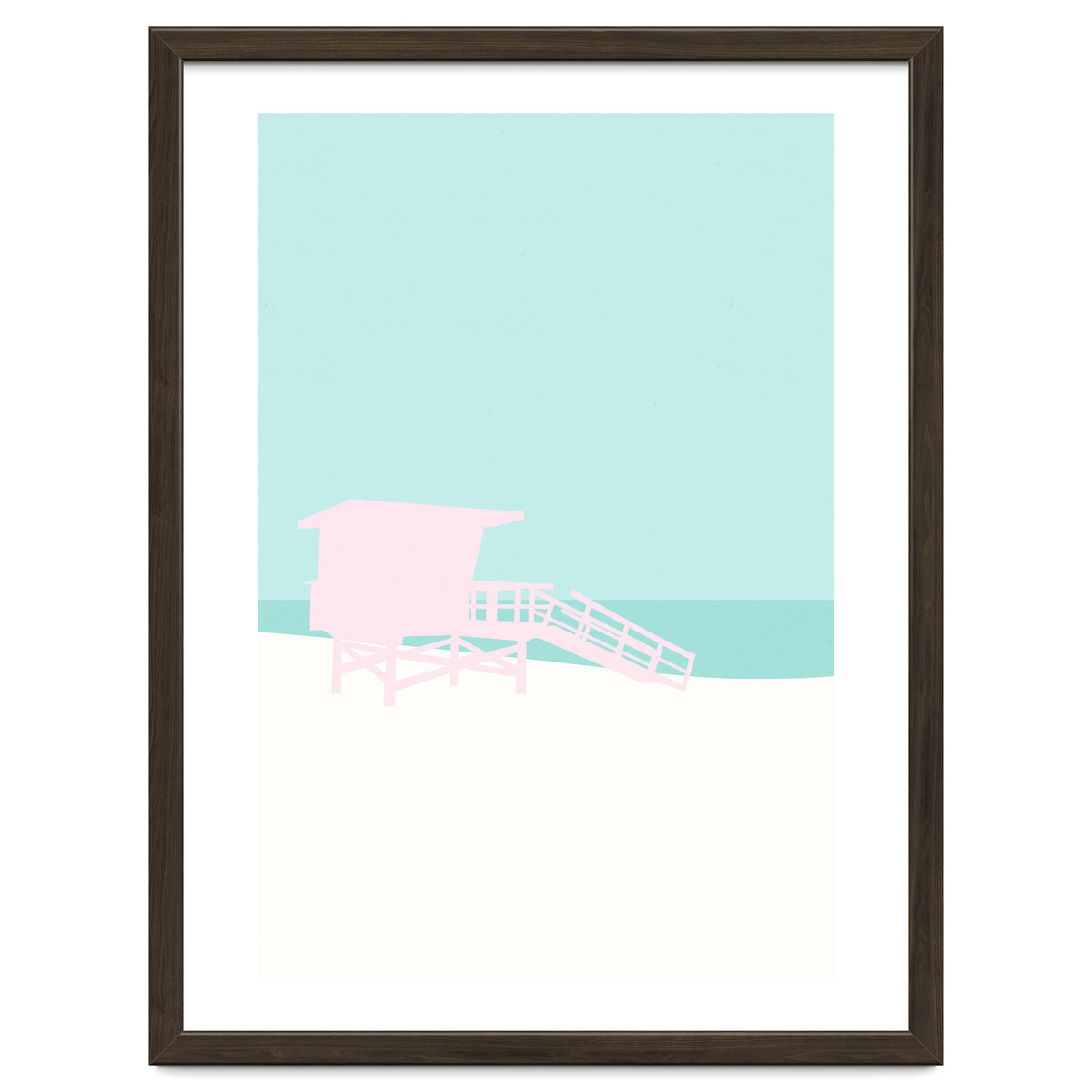 Minimal Lifeguard Tower - Turquoise Coast