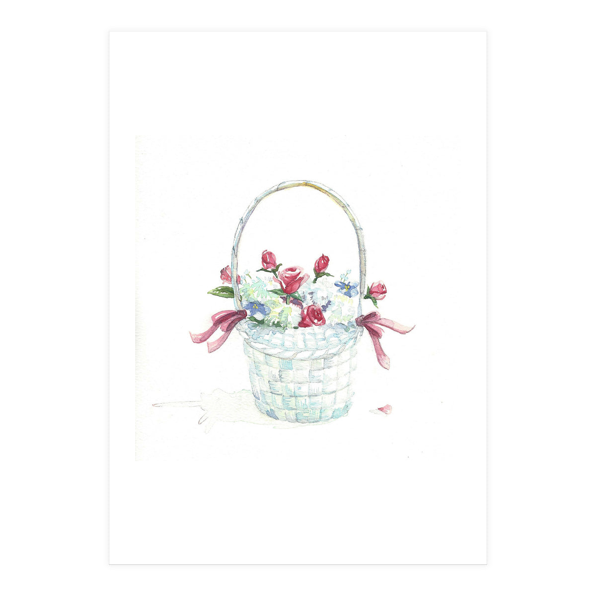 Basket of Roses (Print Only)