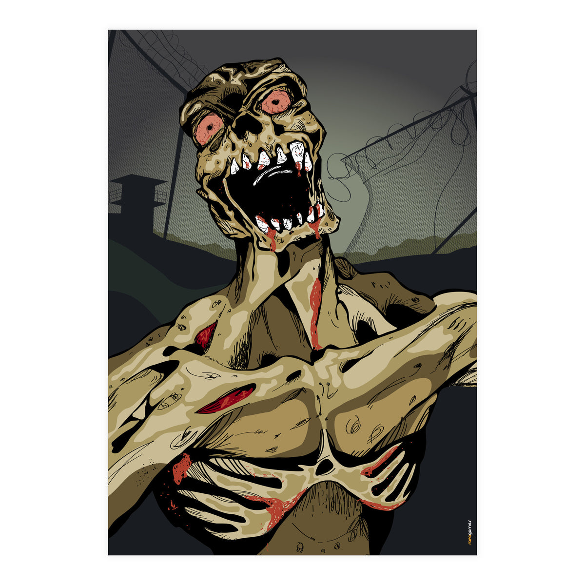 Zombie Walking (Print Only)