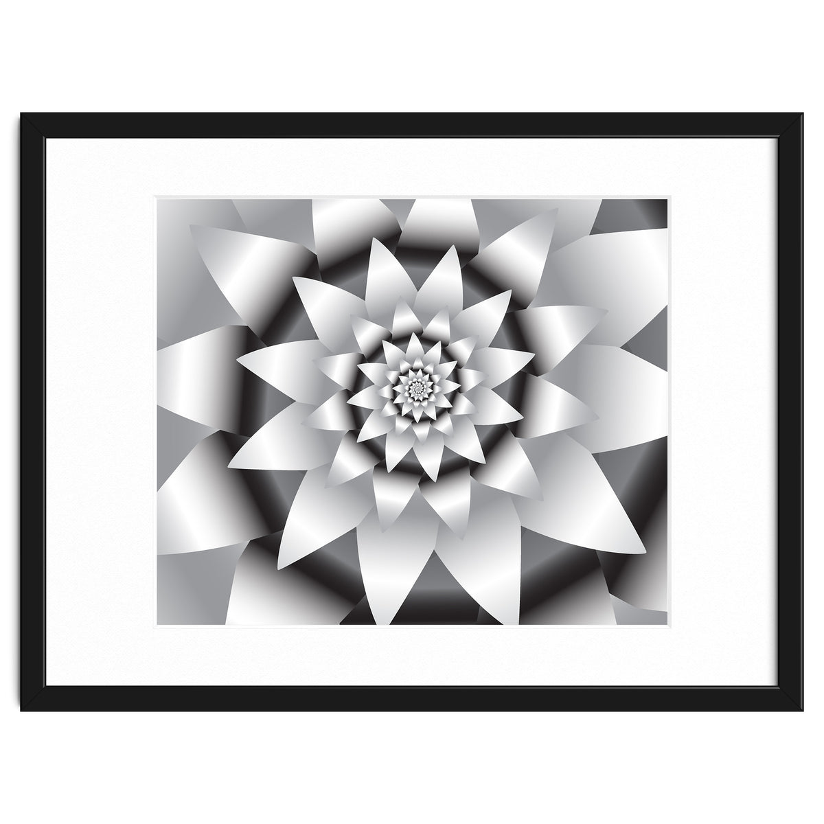 Abstract Modern Flower Design Art