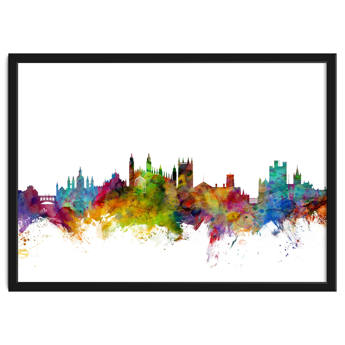 Cambridge England Skyline