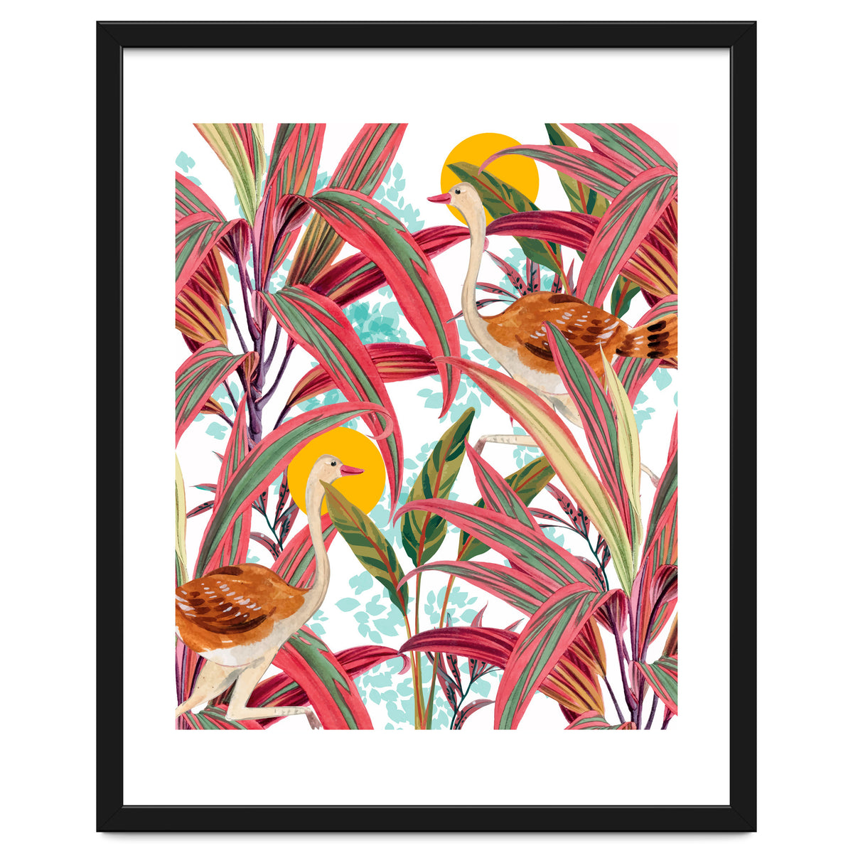 Faith Is The Bird That Feels The Light When The Dawn Is Still Dark, Vintage Botanical Nature Painting Jungle