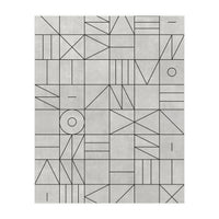 My Favorite Geometric Patterns No.3 - Grey (Print Only)