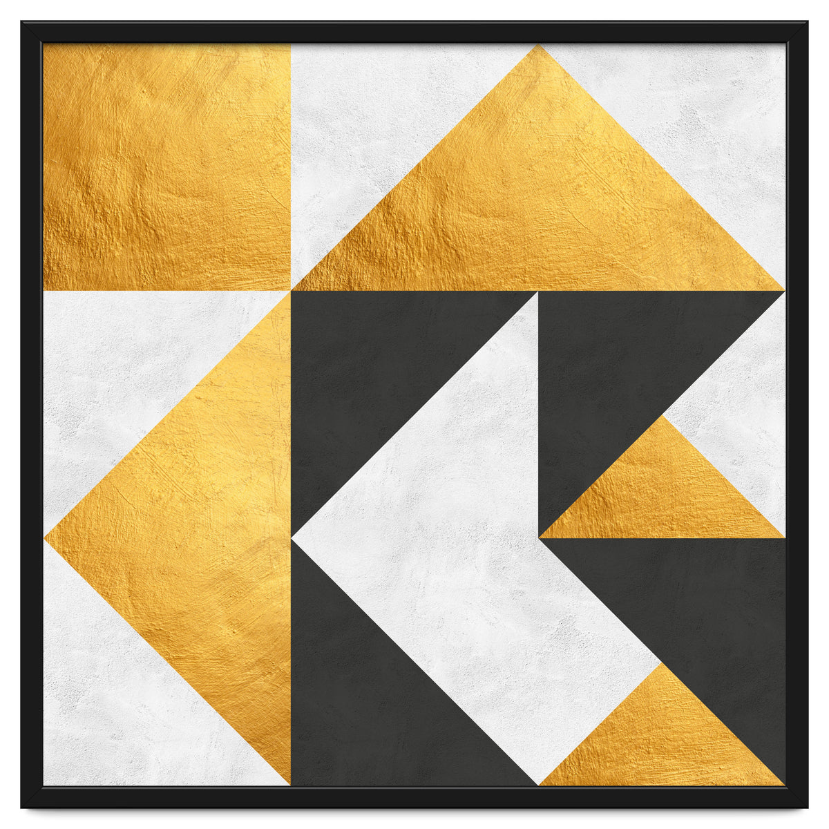 Gray and Gold Composition II