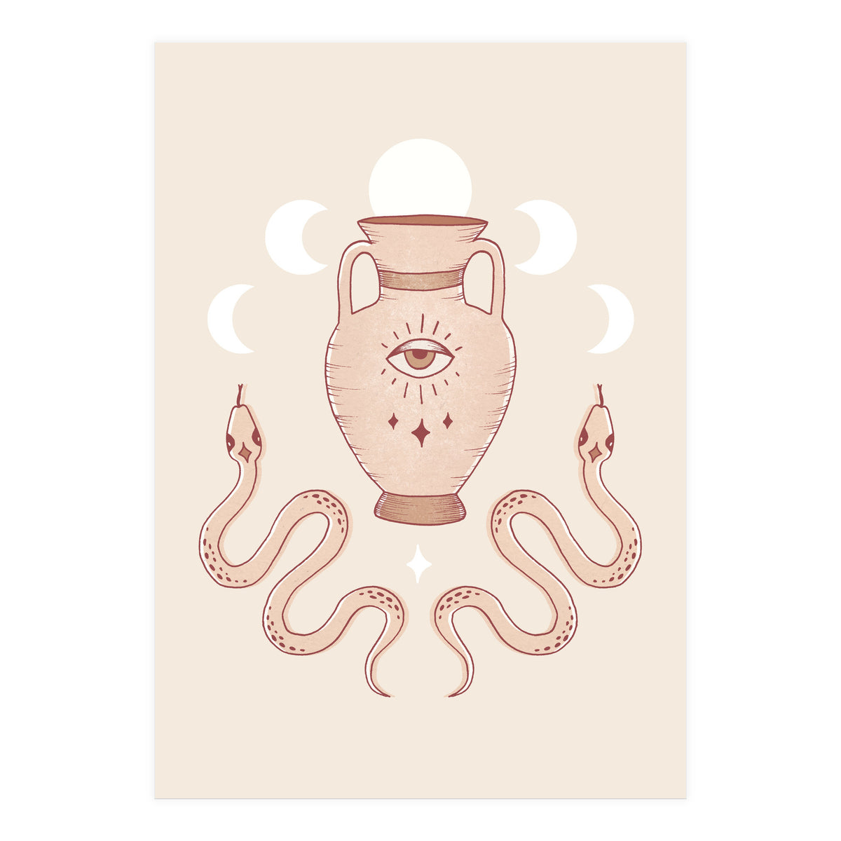 Terracotta Snakes (Print Only)