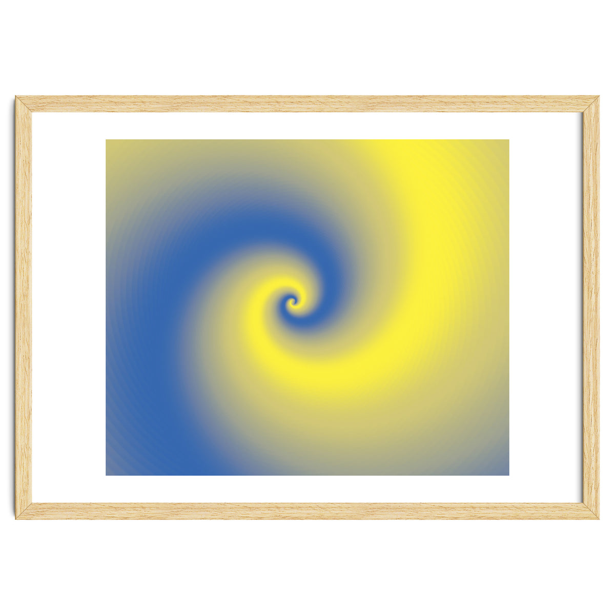 Yellow & Blue Abstract