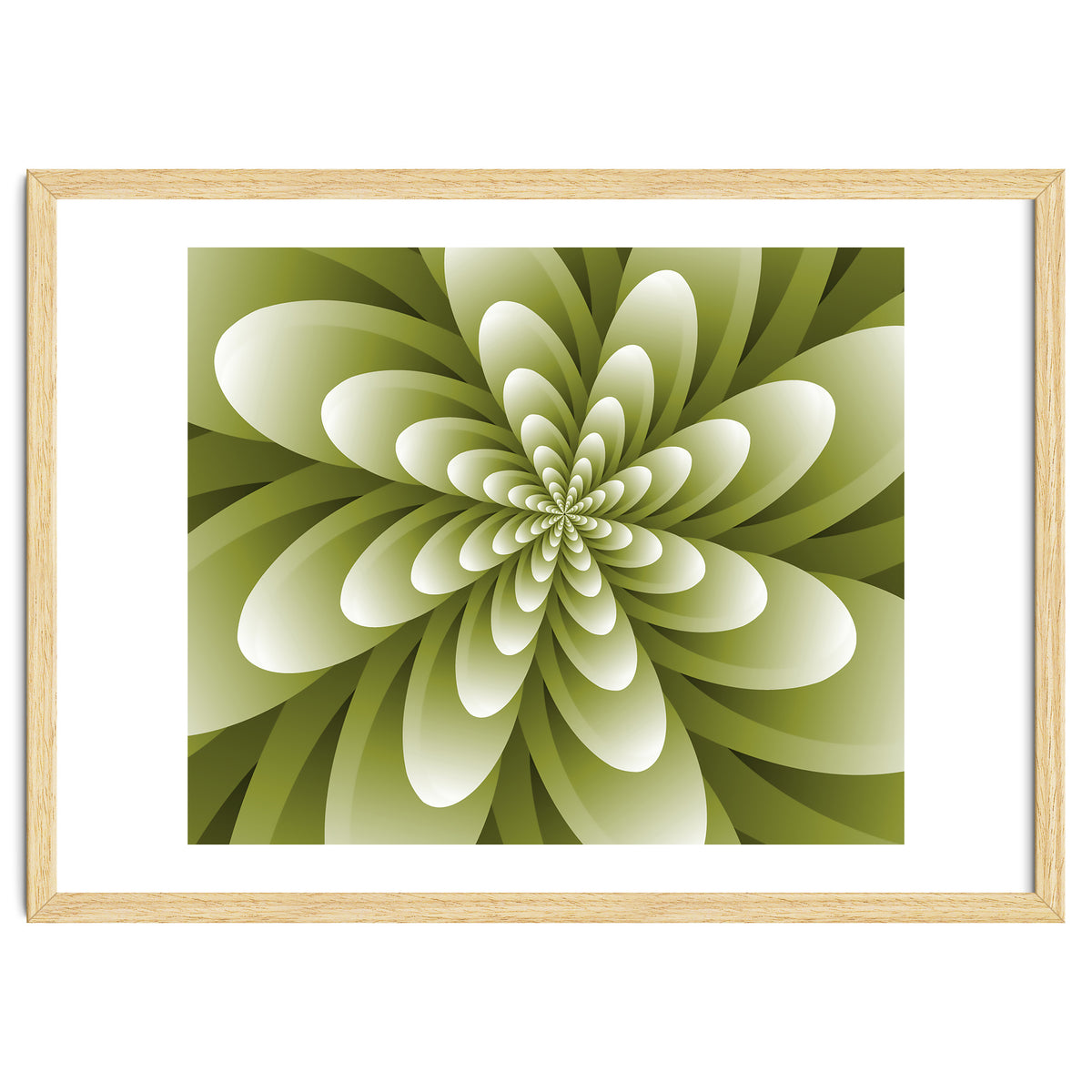 Abstract Optical Illusion Flower