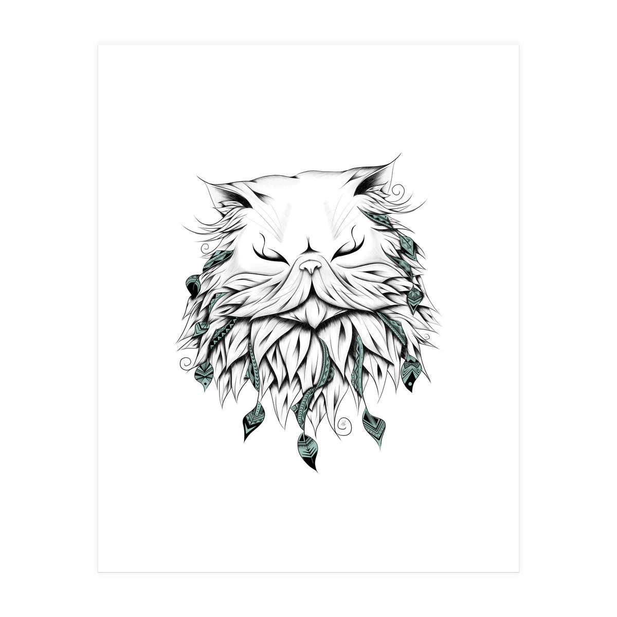 Poetic Persian Cat (Print Only)