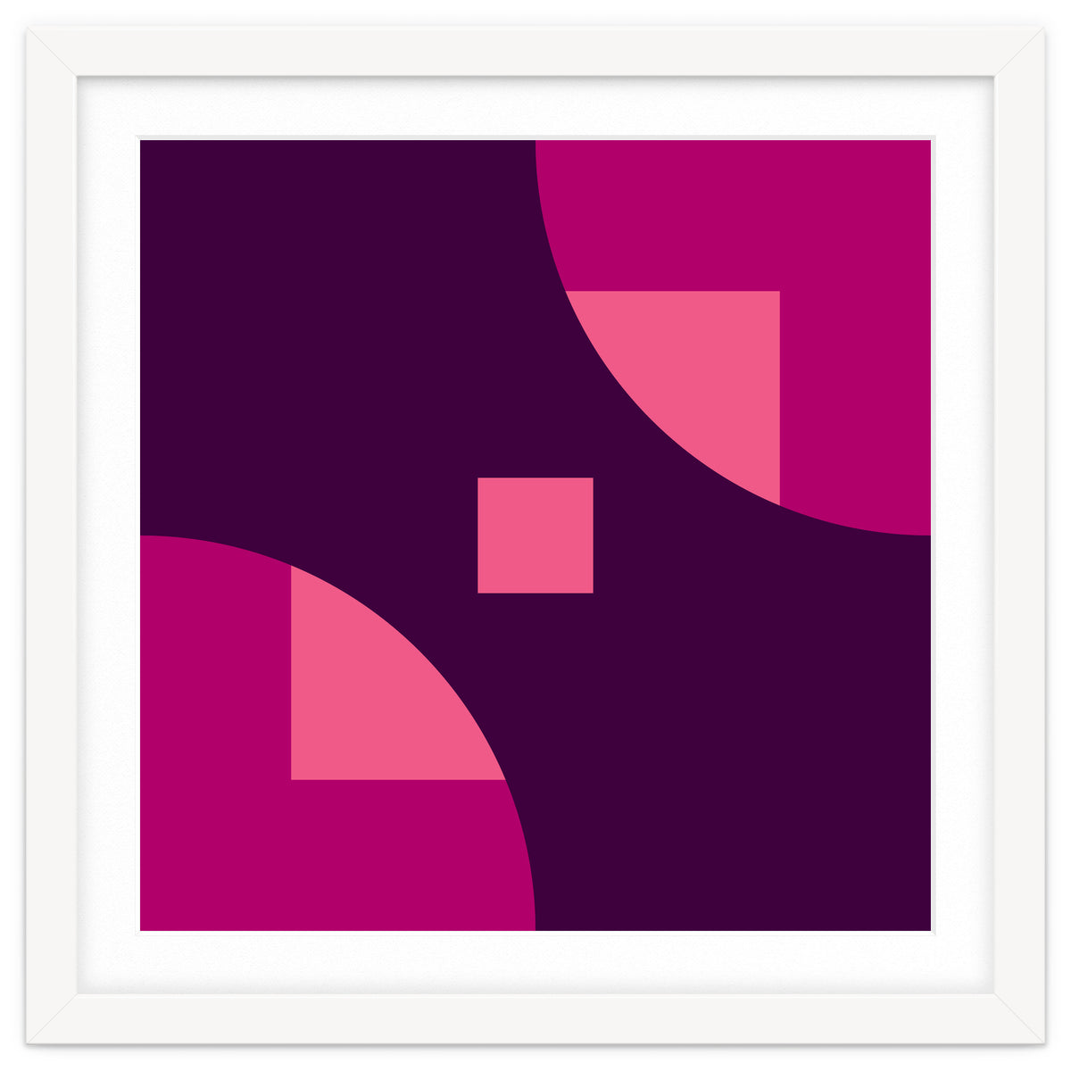 Geometric Shapes No. 1 - purple & pink squares