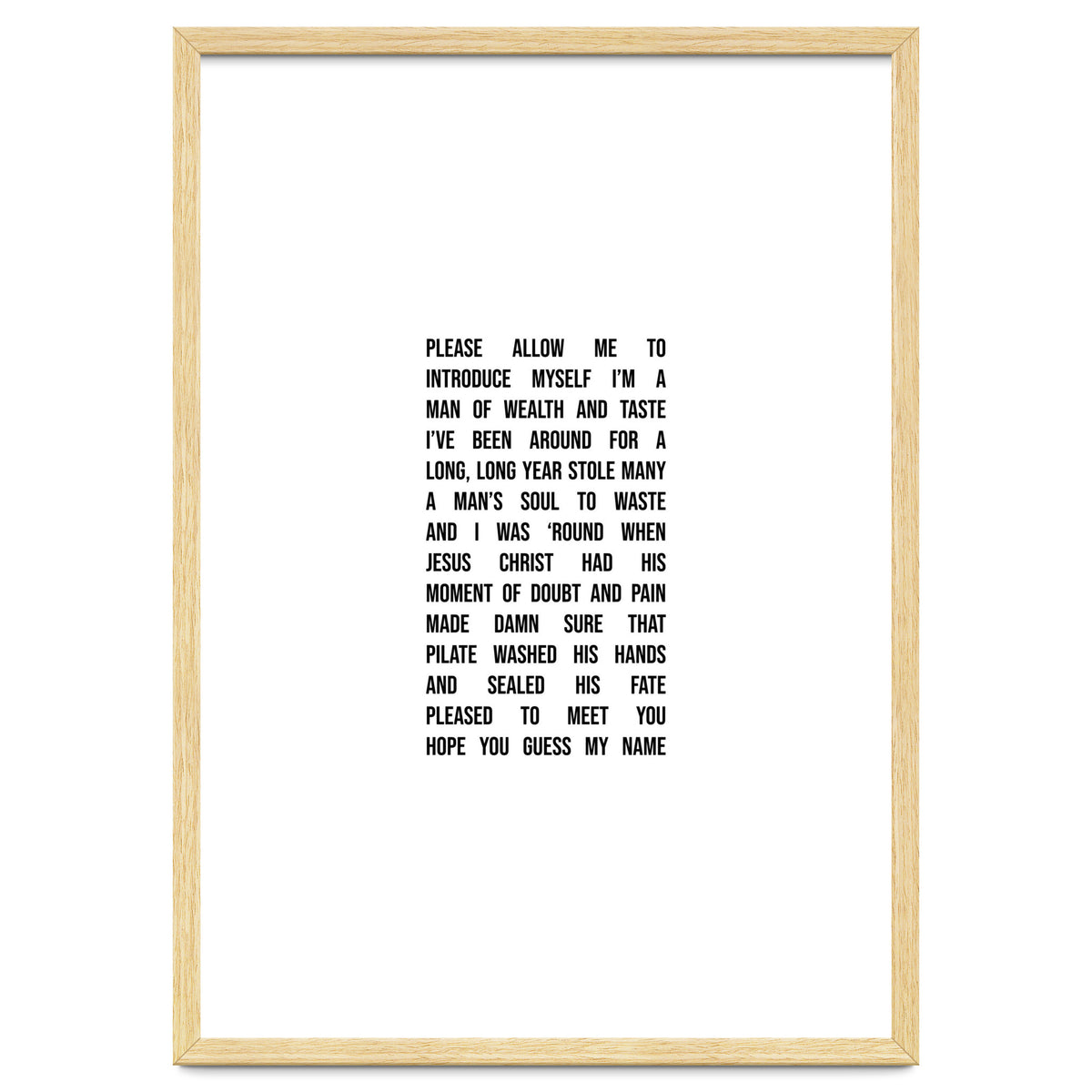 Sympathy For The Devil