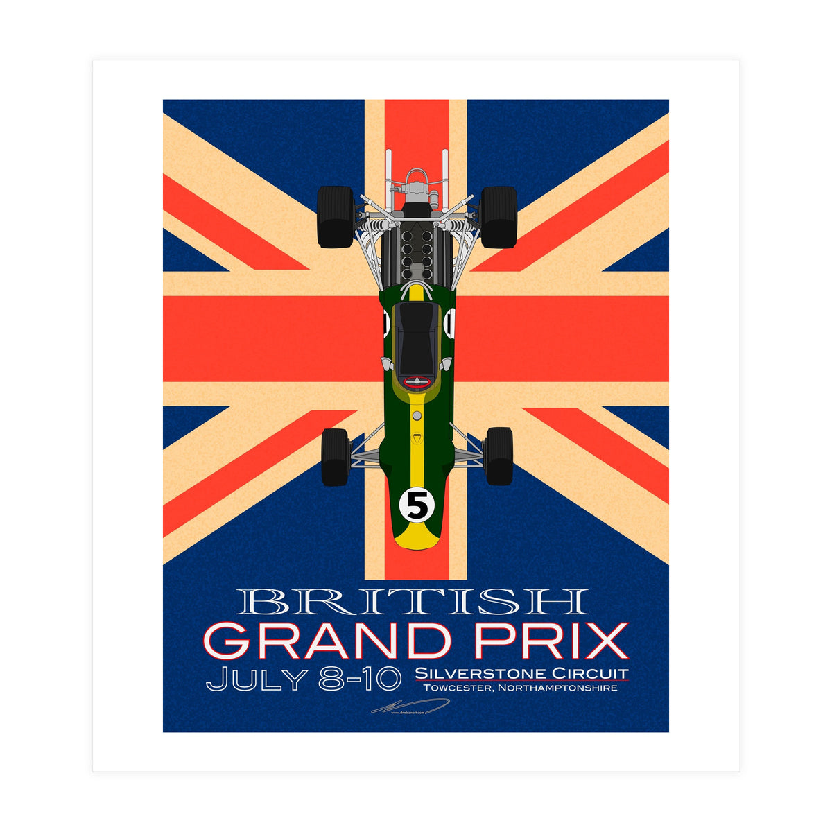 British Grand Prix poster (Print Only)