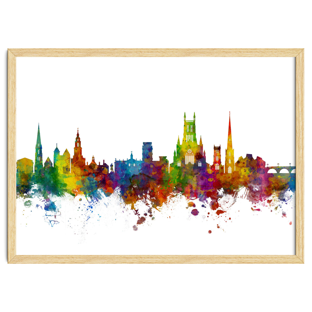 Worcester England Skyline