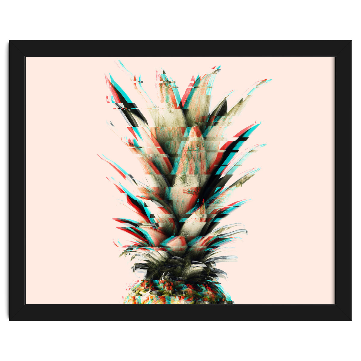 Glitch pineapple pink