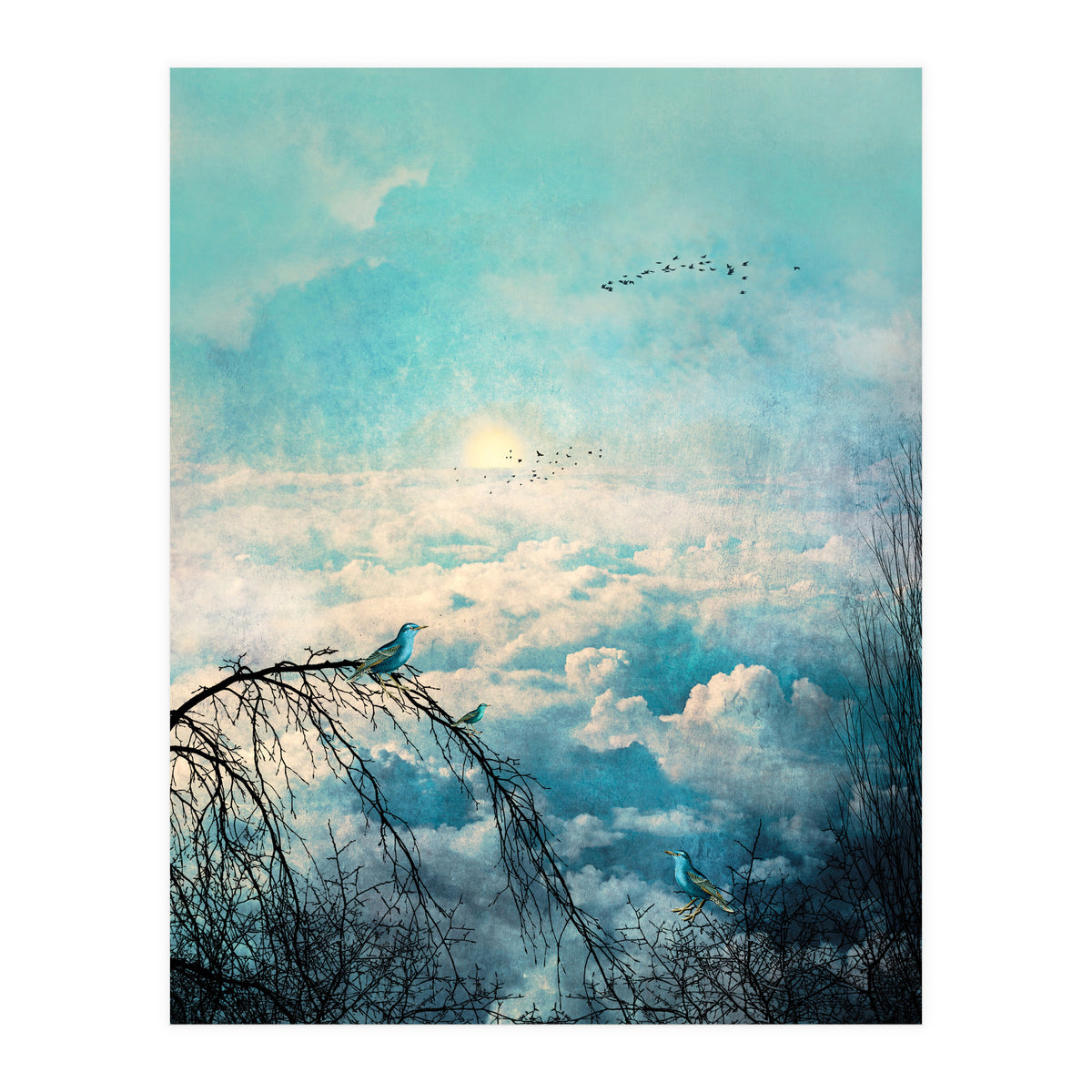 HEAVENLY BIRDS III-B Portrait (Print Only)