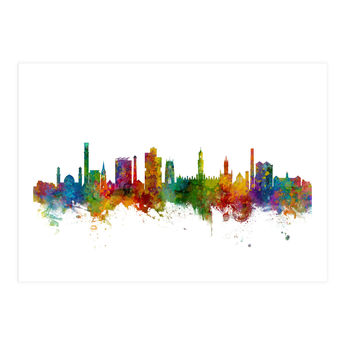 Bradford England Skyline (Print Only)