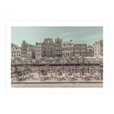 AMSTERDAM Singel Canal with Flower Market | urban vintage style (Print Only) thumbnail