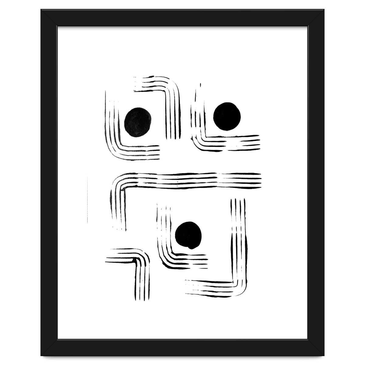 Mid-century Modern Monochrome Print #2