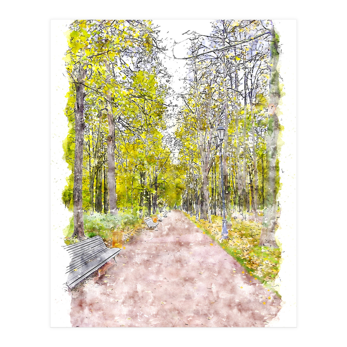 Autumn Alley (Print Only)