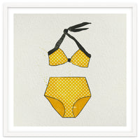Yellow polka dot bikini
