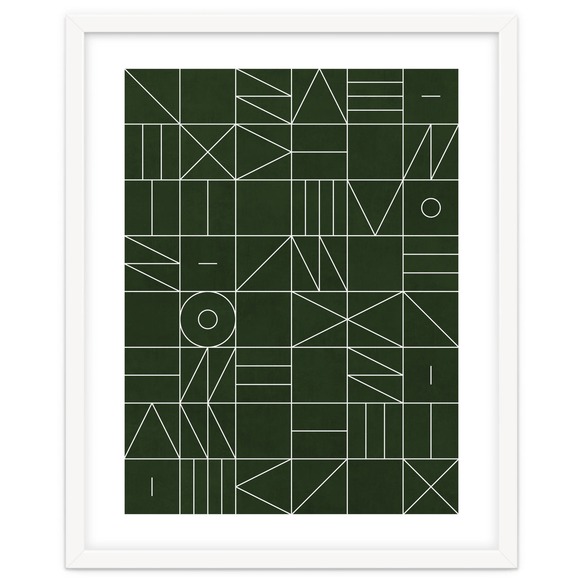 My Favorite Geometric Patterns No.6 - Deep Green