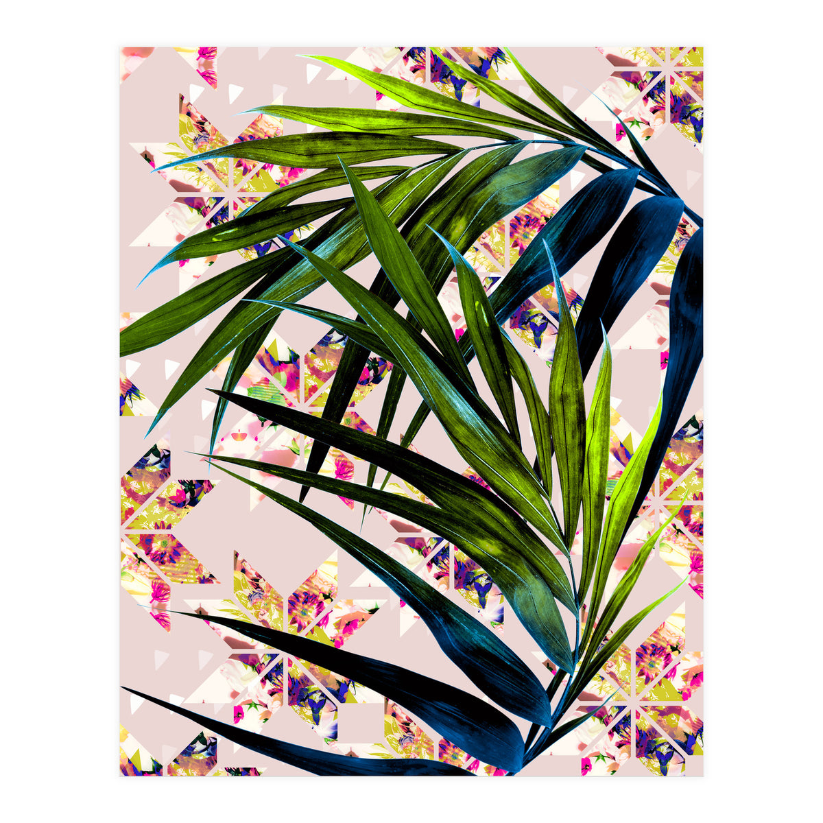 Leaves on mosaic  (Print Only)