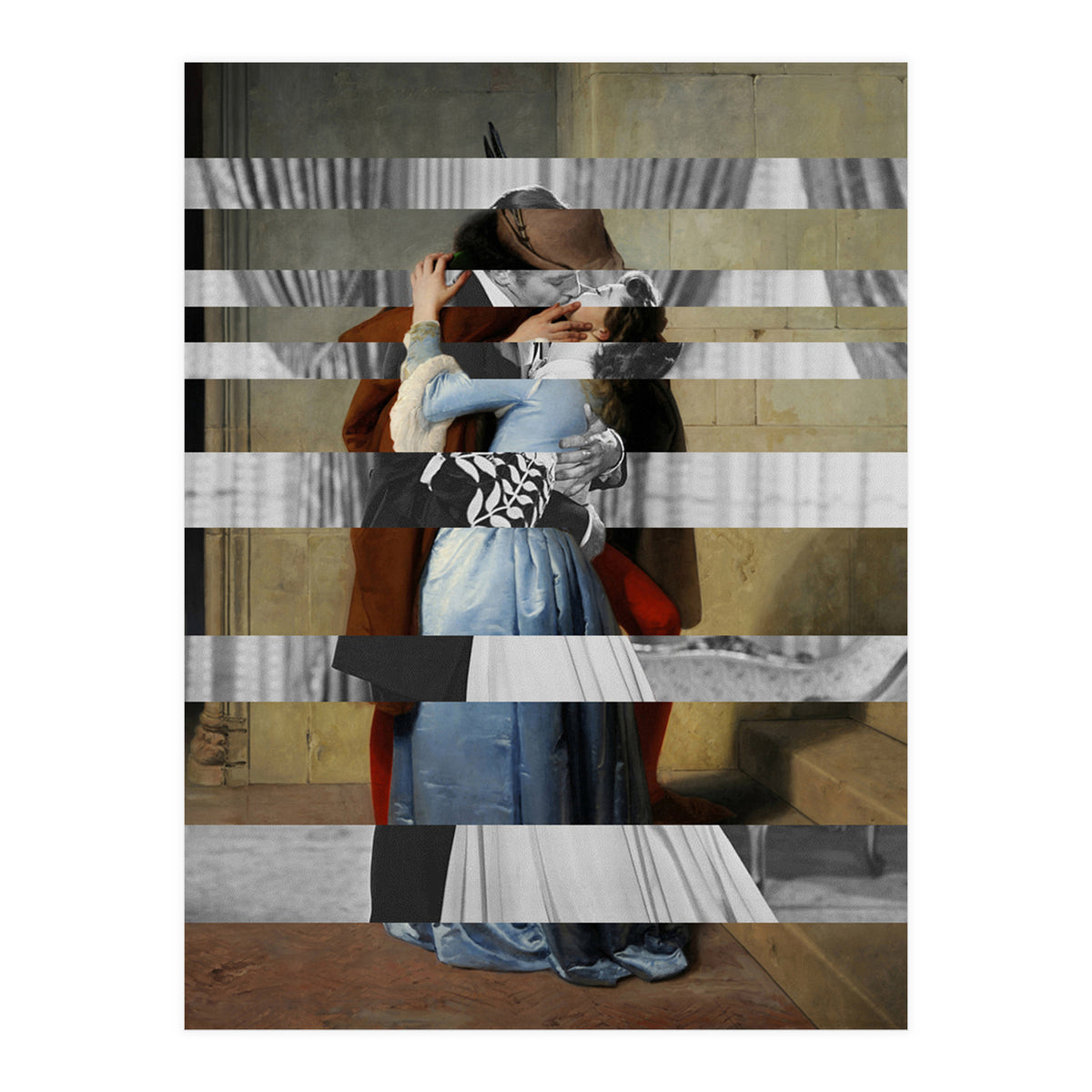 Hayez's "The Kiss" & Clark Gable and Vivien Leigh (Print Only)
