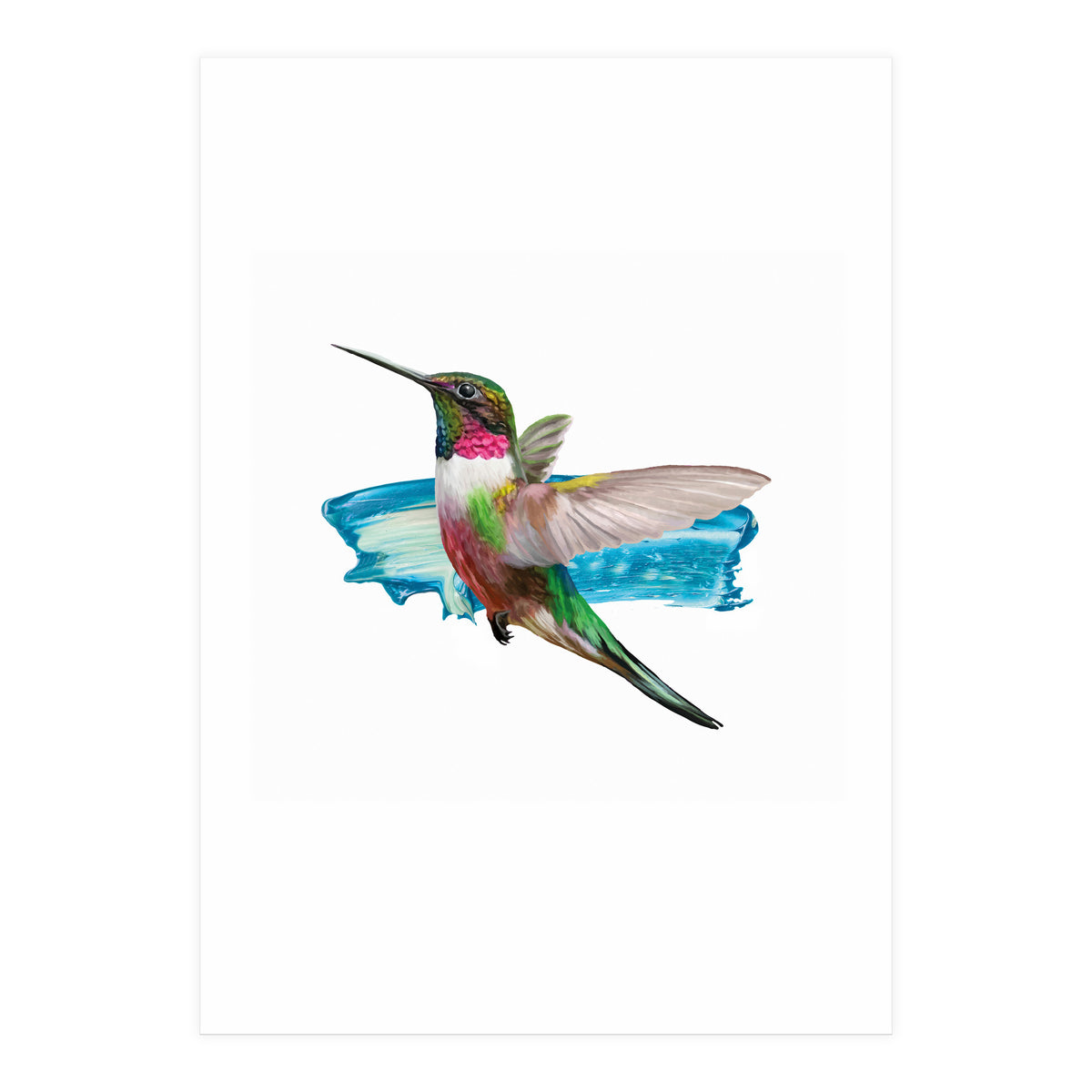 Modern Hummingbird II (Print Only)