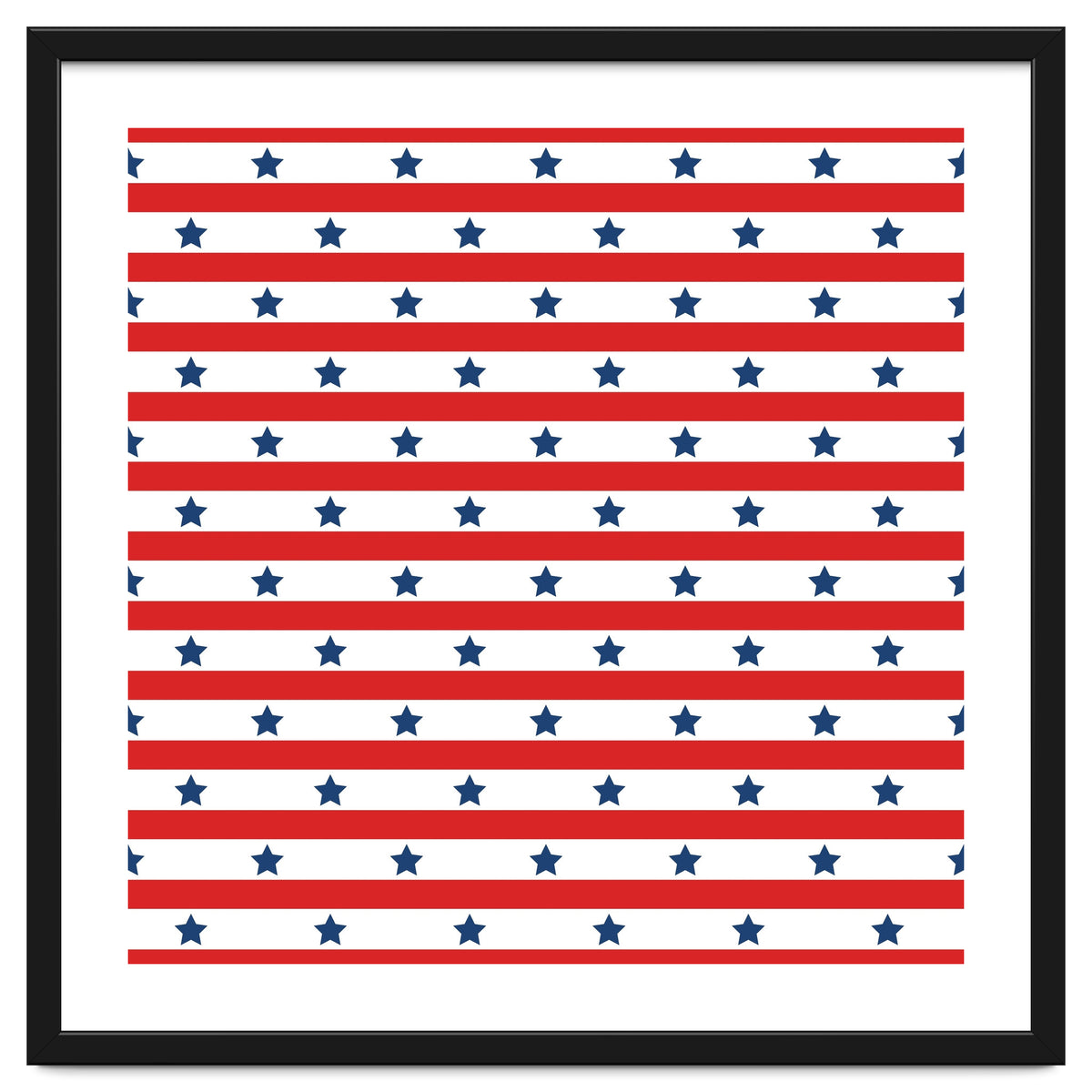 Blue And Red Stripes and stars