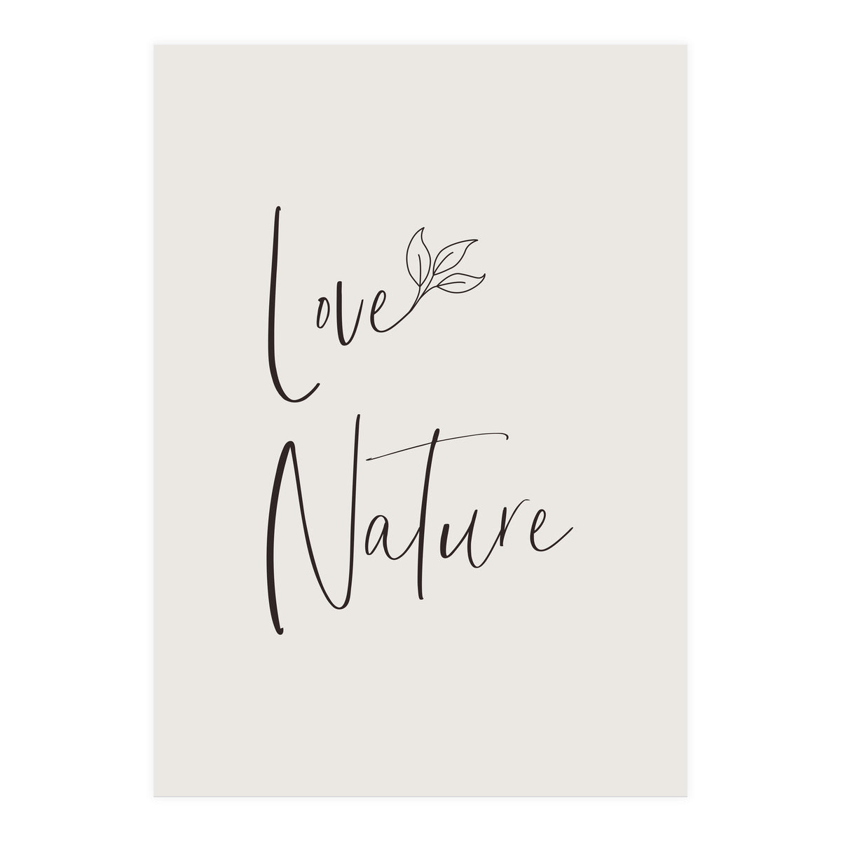 Love nature - minimalist (Print Only)