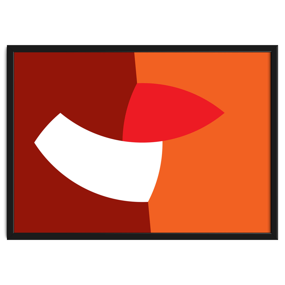 Geometric Shapes No. 66 - orange & reds