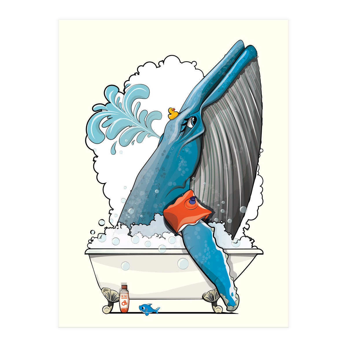Blue Whale in the Bath (Print Only)