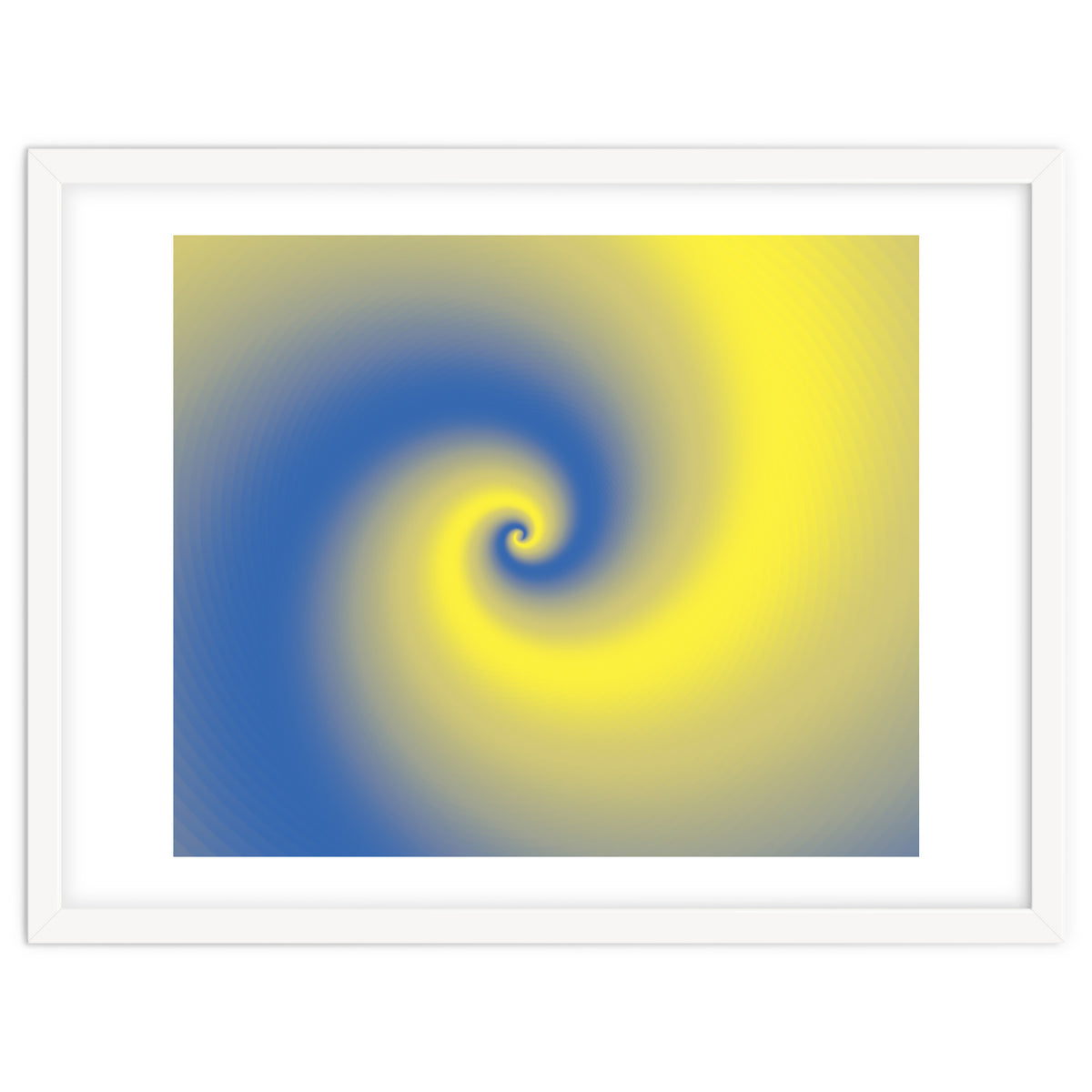 Yellow & Blue Abstract