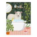 Sheep in Botanical Bathroom (Print Only) thumbnail