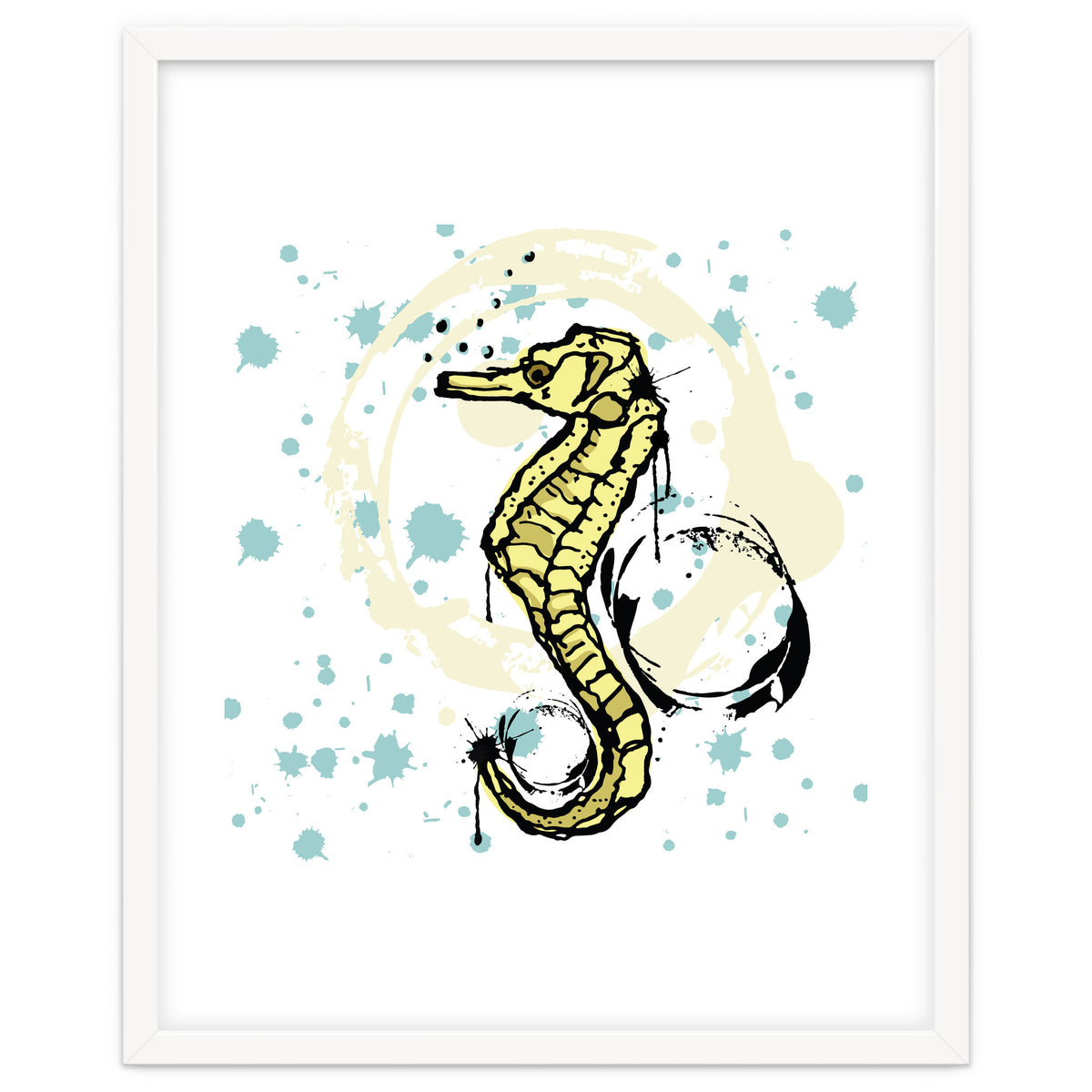 Sea Horse Scribble sketch
