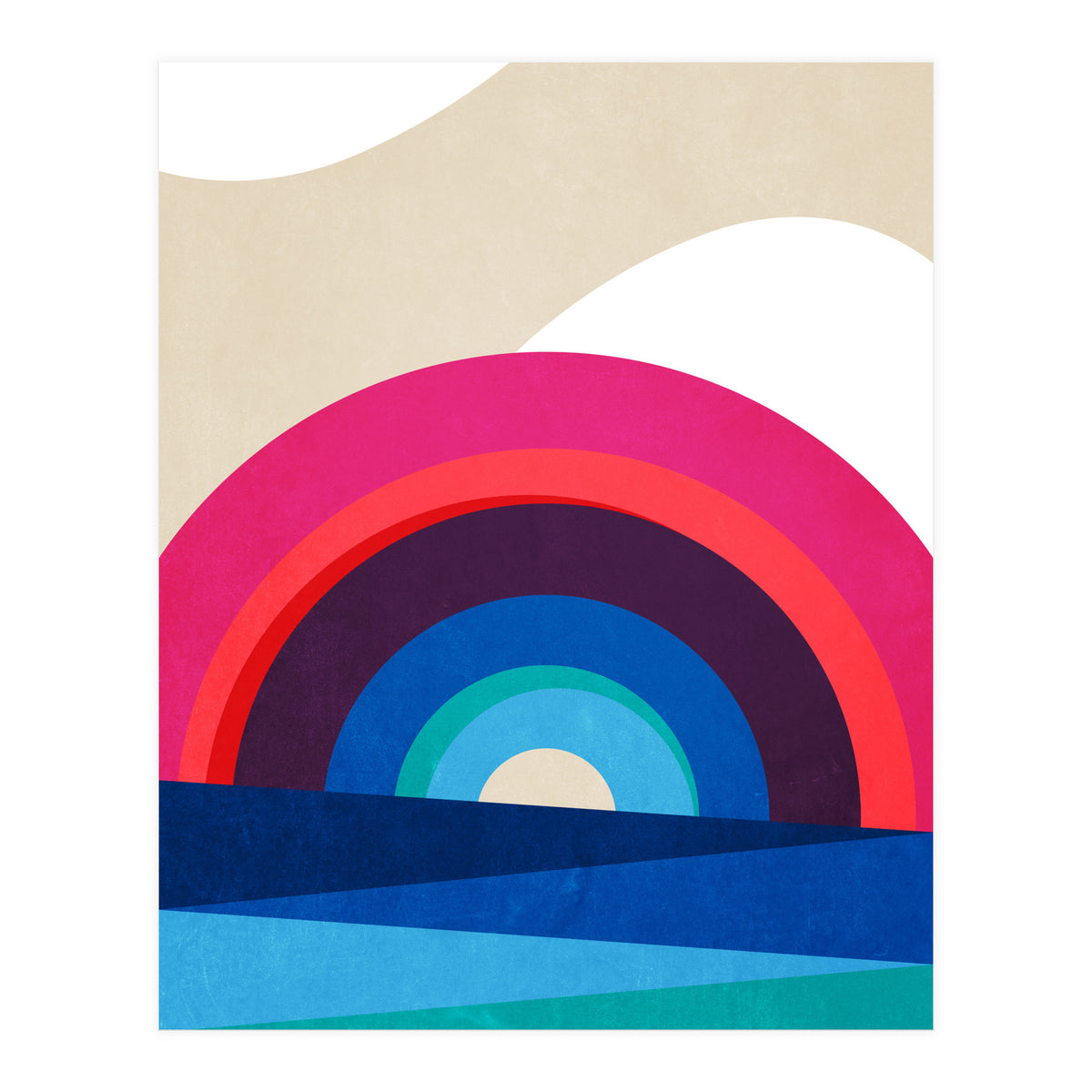 Rainbow and Sea (Print Only)