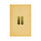 Green blurry geometric shapes (Print Only) thumbnail