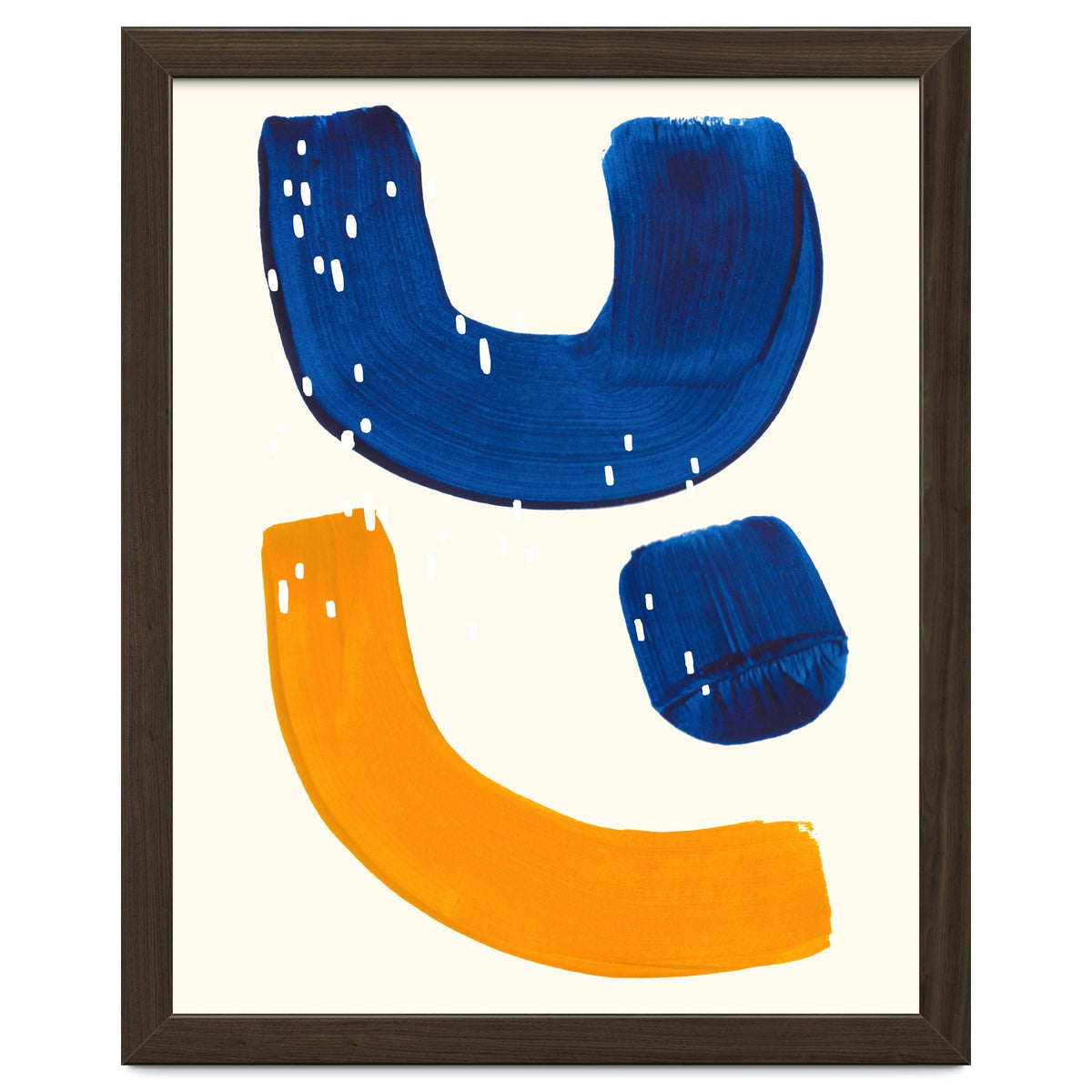 Blue Umbrella For A Yellow Banana