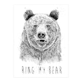Ring My Bear (bw) (Print Only) thumbnail
