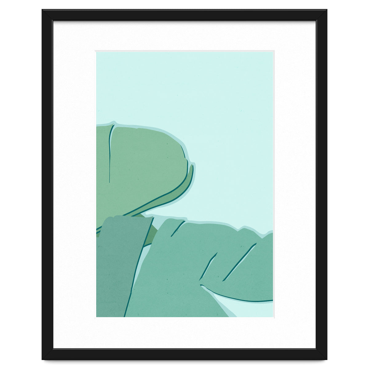 Abstract Banana Leaves Two - Greener Eden