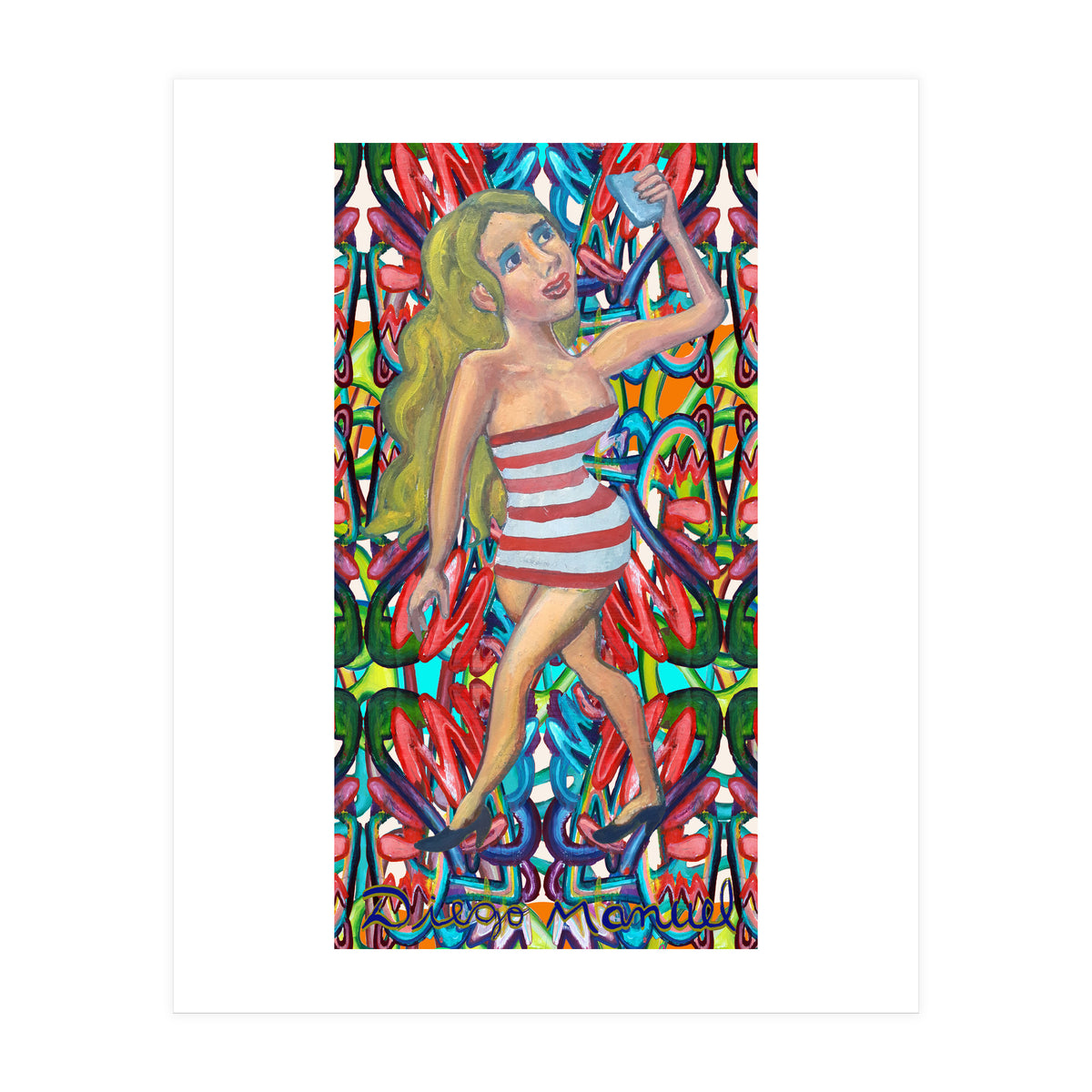 Chica Selfie (Print Only)